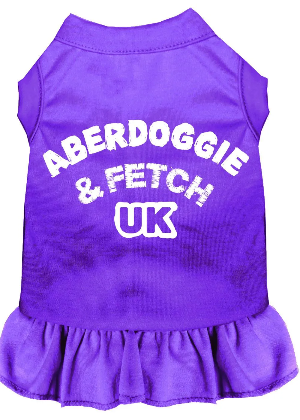 Aberdoggie Uk Screen Print Dress Purple Xs (8)