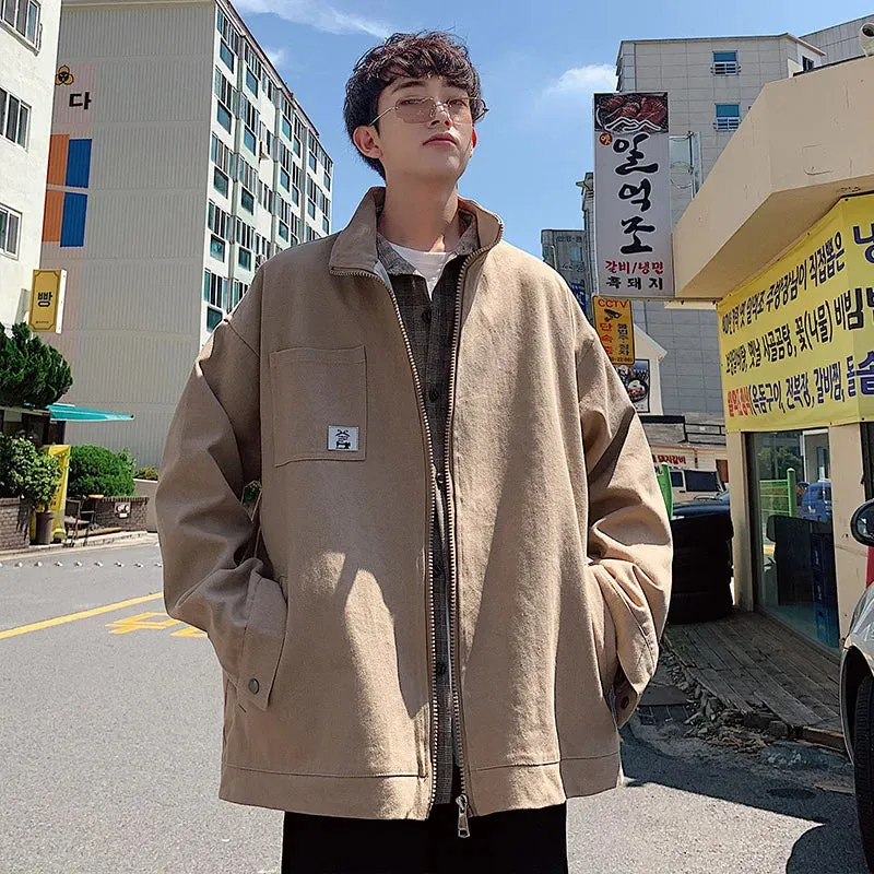 Aidase Men Jackets And Coats High Street Army Green Men Jackets Harajuku Casual Zipper Man Outerwear Coats Fashion Male Hip Hop Coats