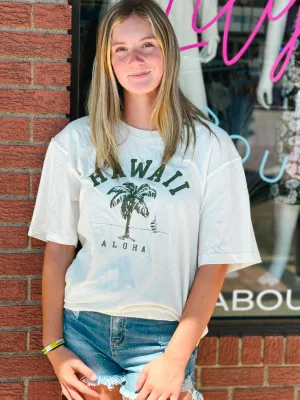 aloha hawaii vintage oversized graphic tee