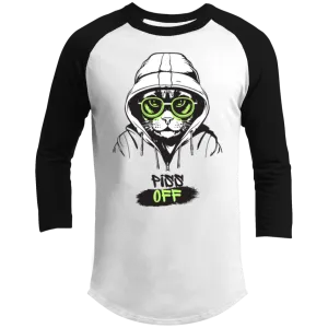 Angry Cat T200 3/4 Raglan Sleeve Shirt