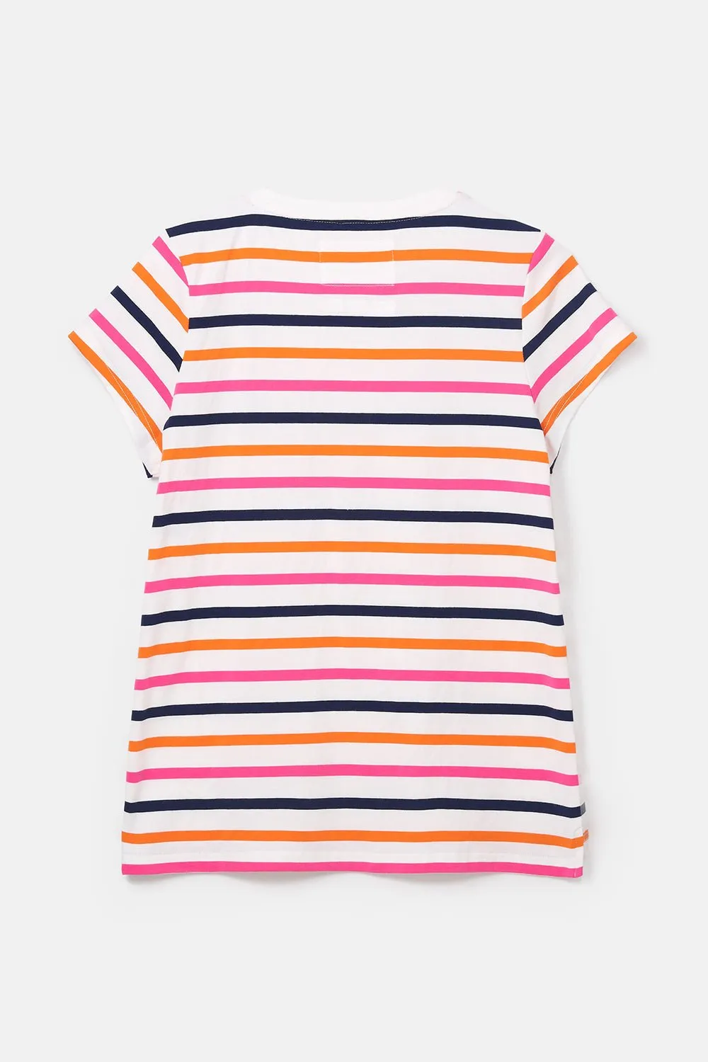 Ariana Tee - Orange Pink Stripe