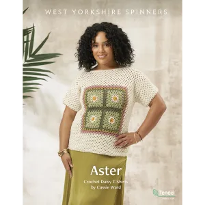 Aster Crochet Daisy T-Shirts in West Yorkshire Spinners Elements Dk - Digital Version DPB0277