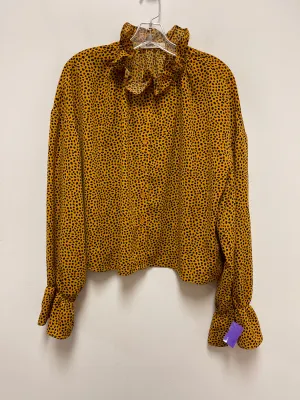 Black & Yellow Top Long Sleeve Glamorous, Size M