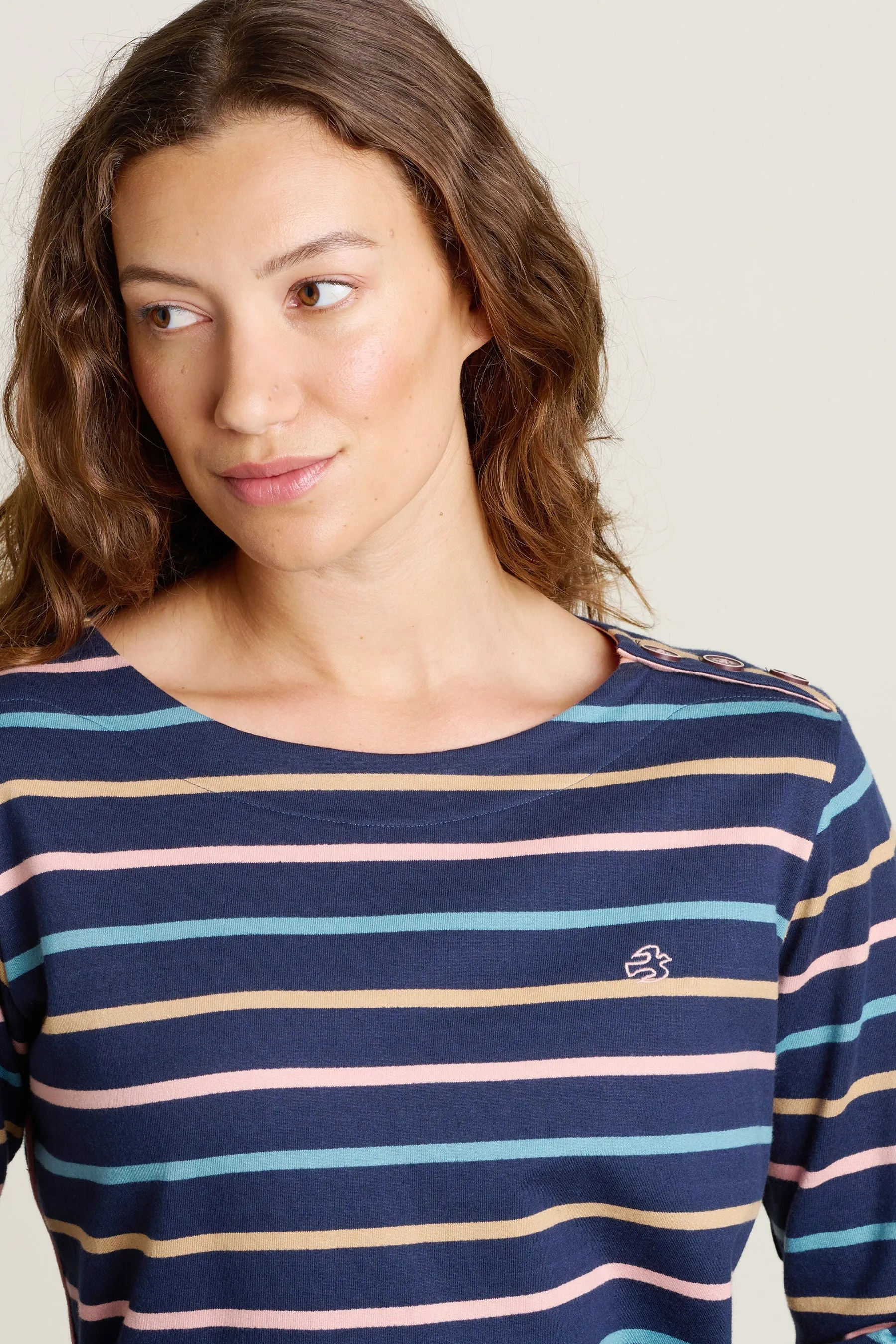 Brakeburn 10 Navy Bella Crew Neck T-Shirt