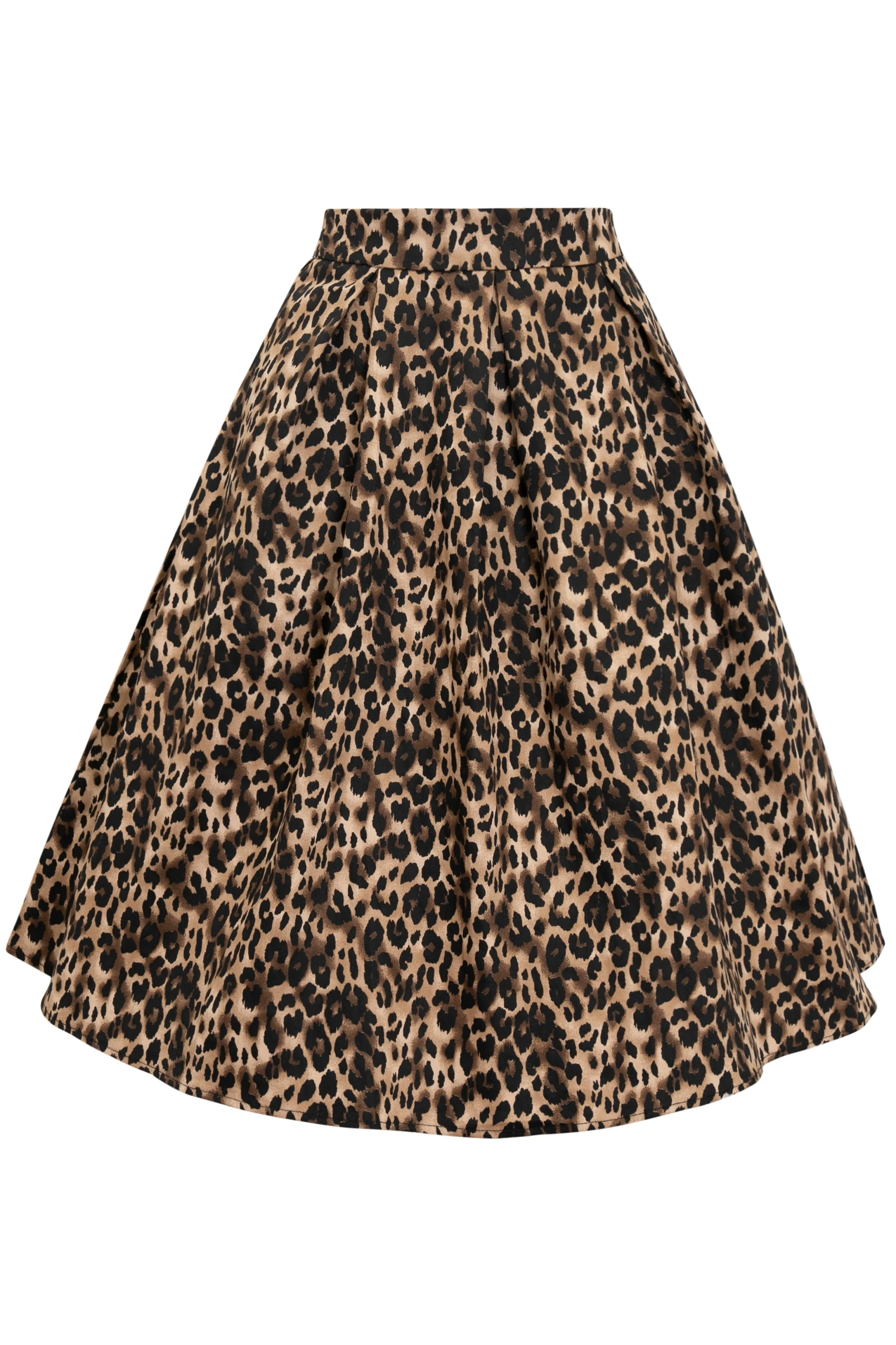 Carolyn Leopard Print Swing Skirt