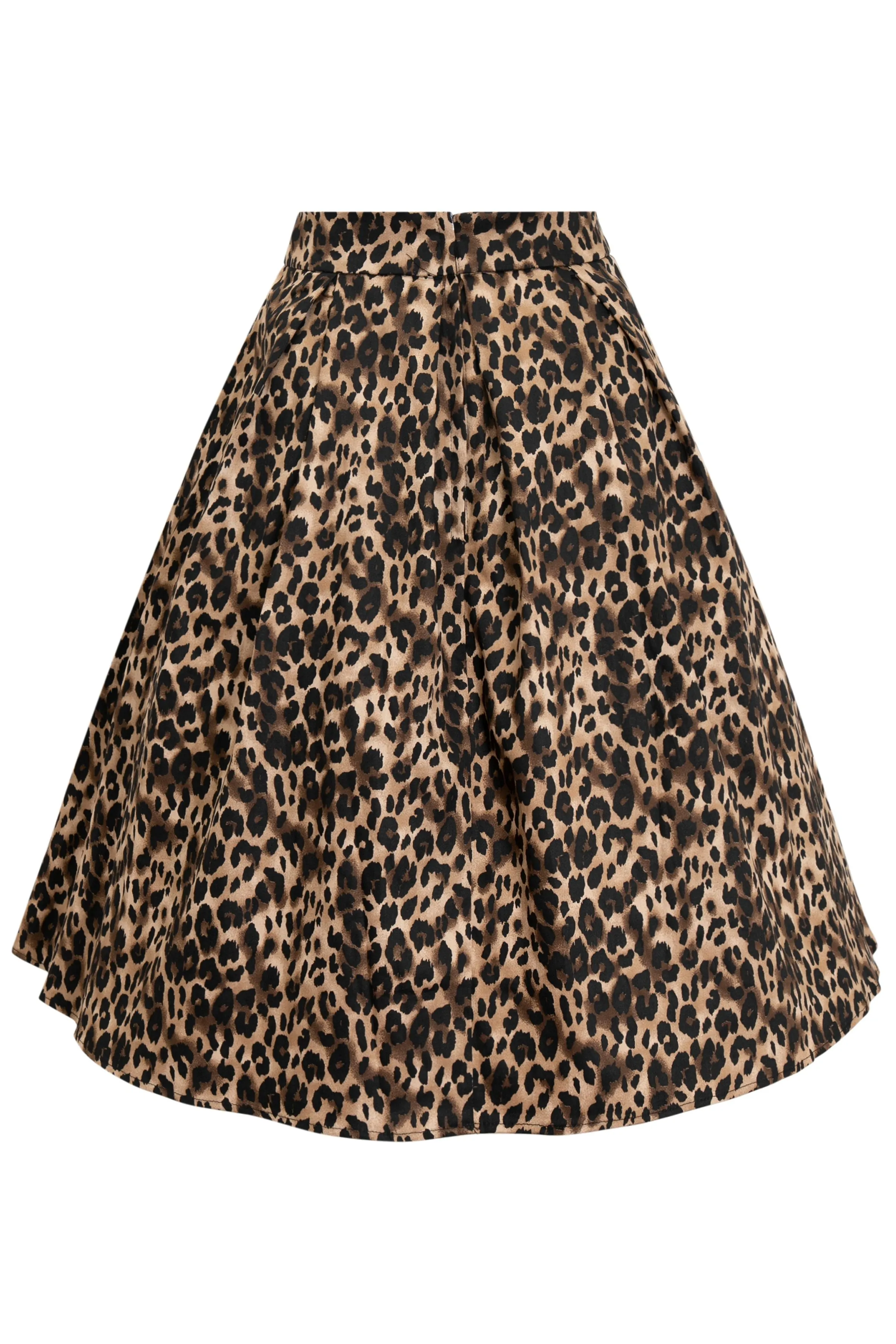 Carolyn Leopard Print Swing Skirt