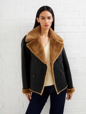 Cerys PU Faux Fur Jacket