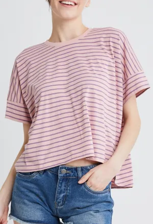 Chalk Striped Boxy Top