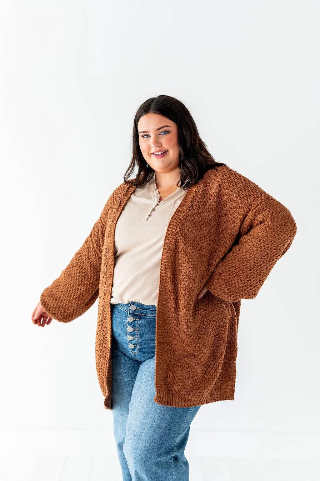 Chilton Cardigan in Brown