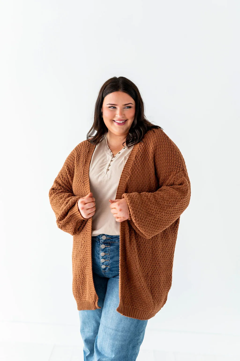 Chilton Cardigan in Brown