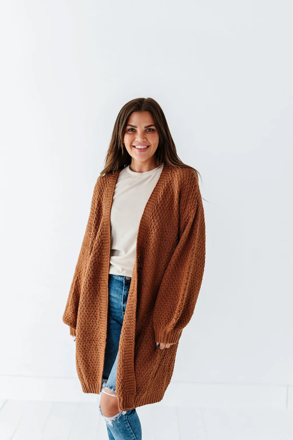 Chilton Cardigan in Brown