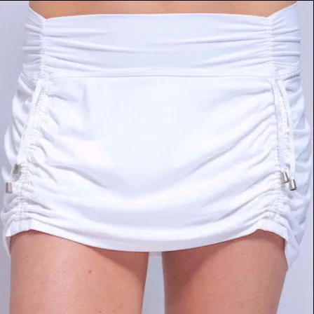 Cinch-Up Skort White