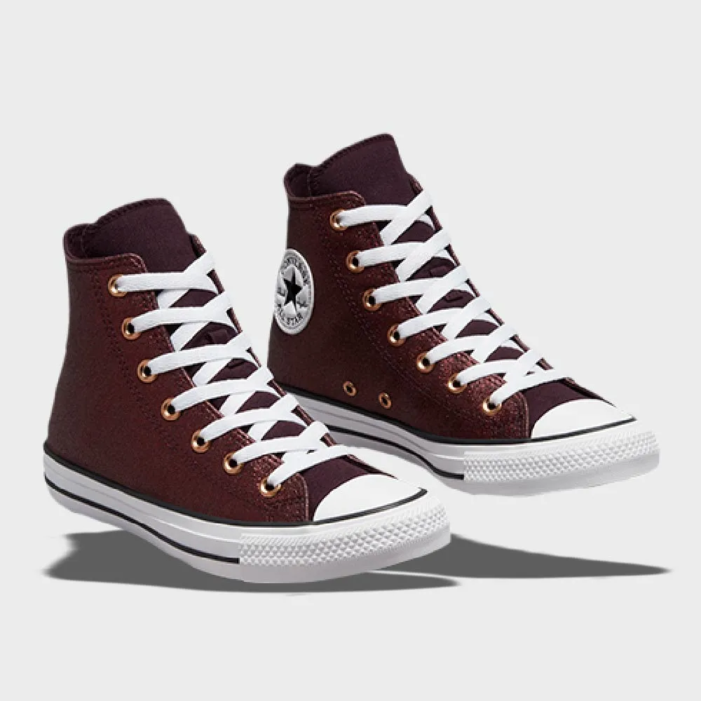 Converse Womens Chuck Taylor All Star Forest Glam High Brown/White _ 172690 _ Brown