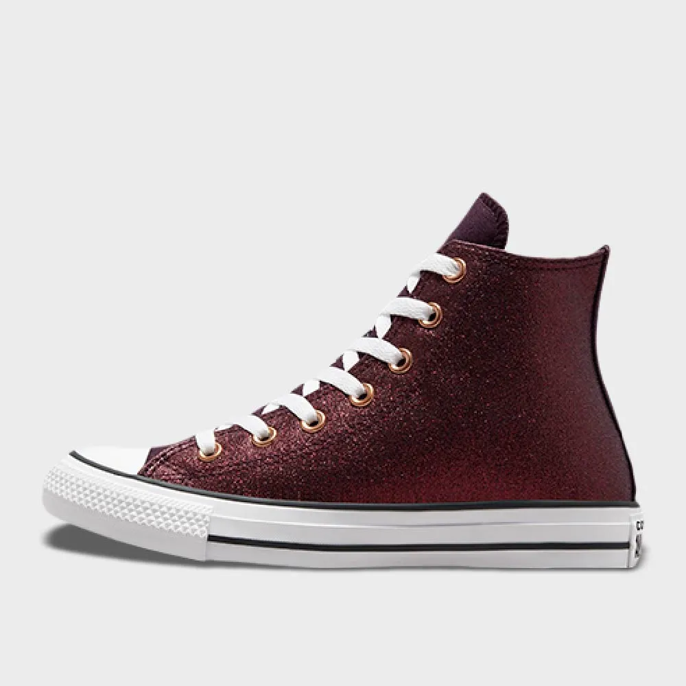 Converse Womens Chuck Taylor All Star Forest Glam High Brown/White _ 172690 _ Brown