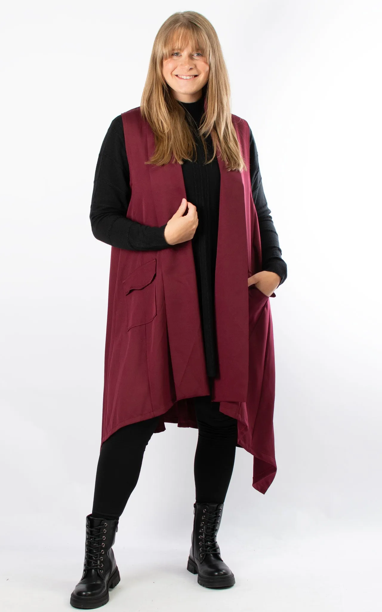 Dina Waistcoat | Wine