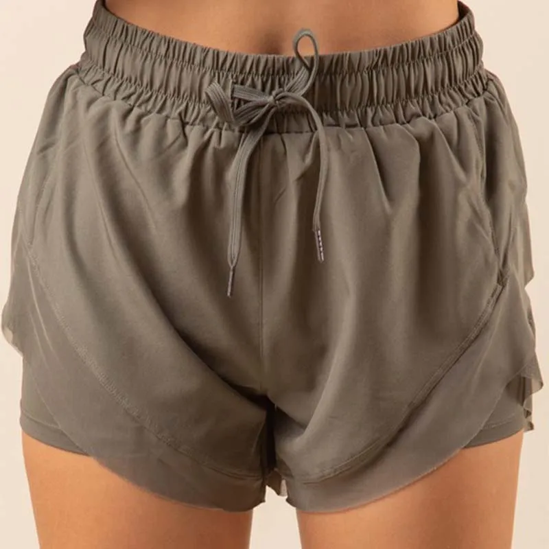 Elastic Waist Pull On Active Shorts