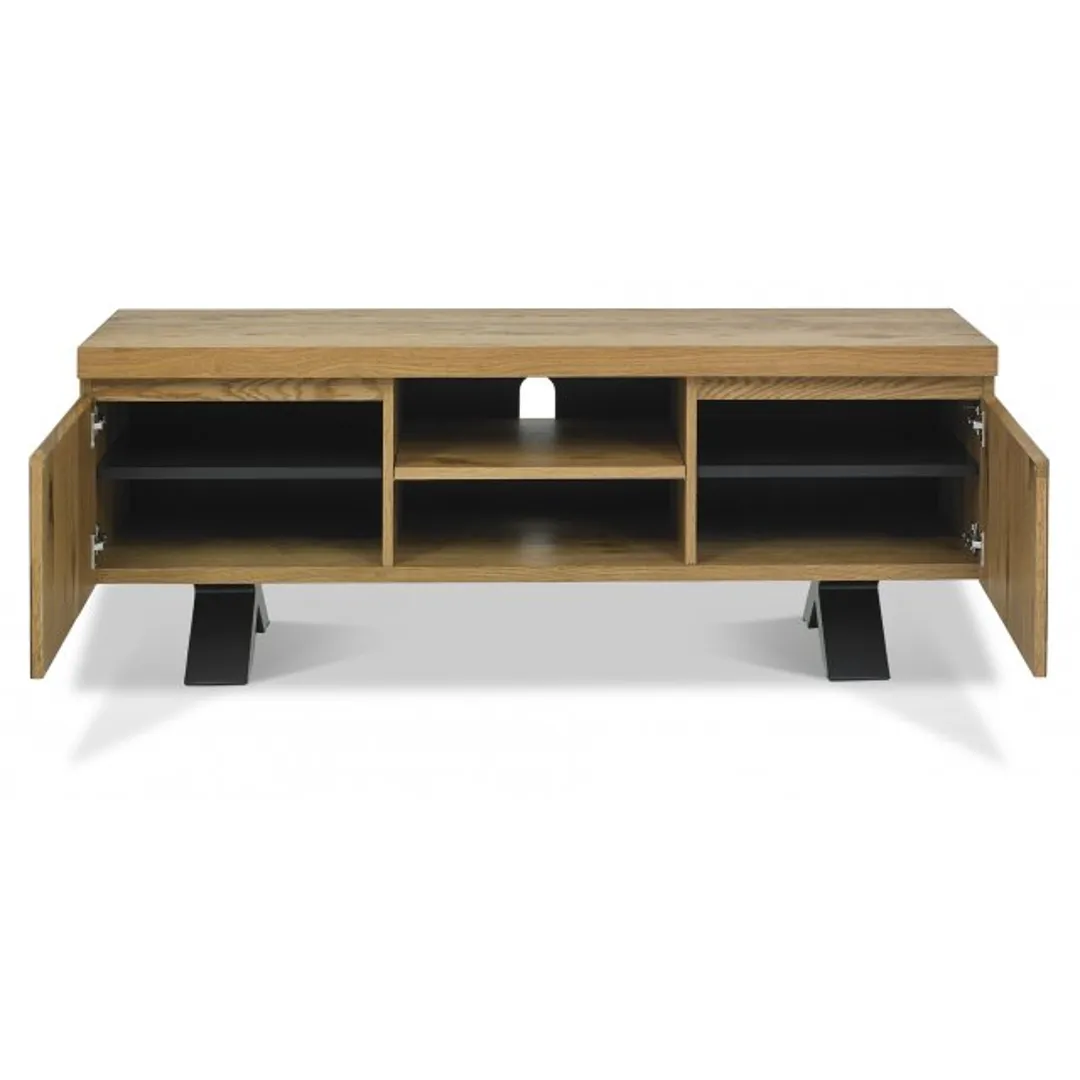 Ellipse Rustic Oak Entertainment Unit