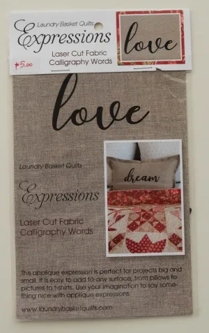 Expressions LOVE by Edyta Sitar from Laundry Basket Quilts, LBQ-0713-E