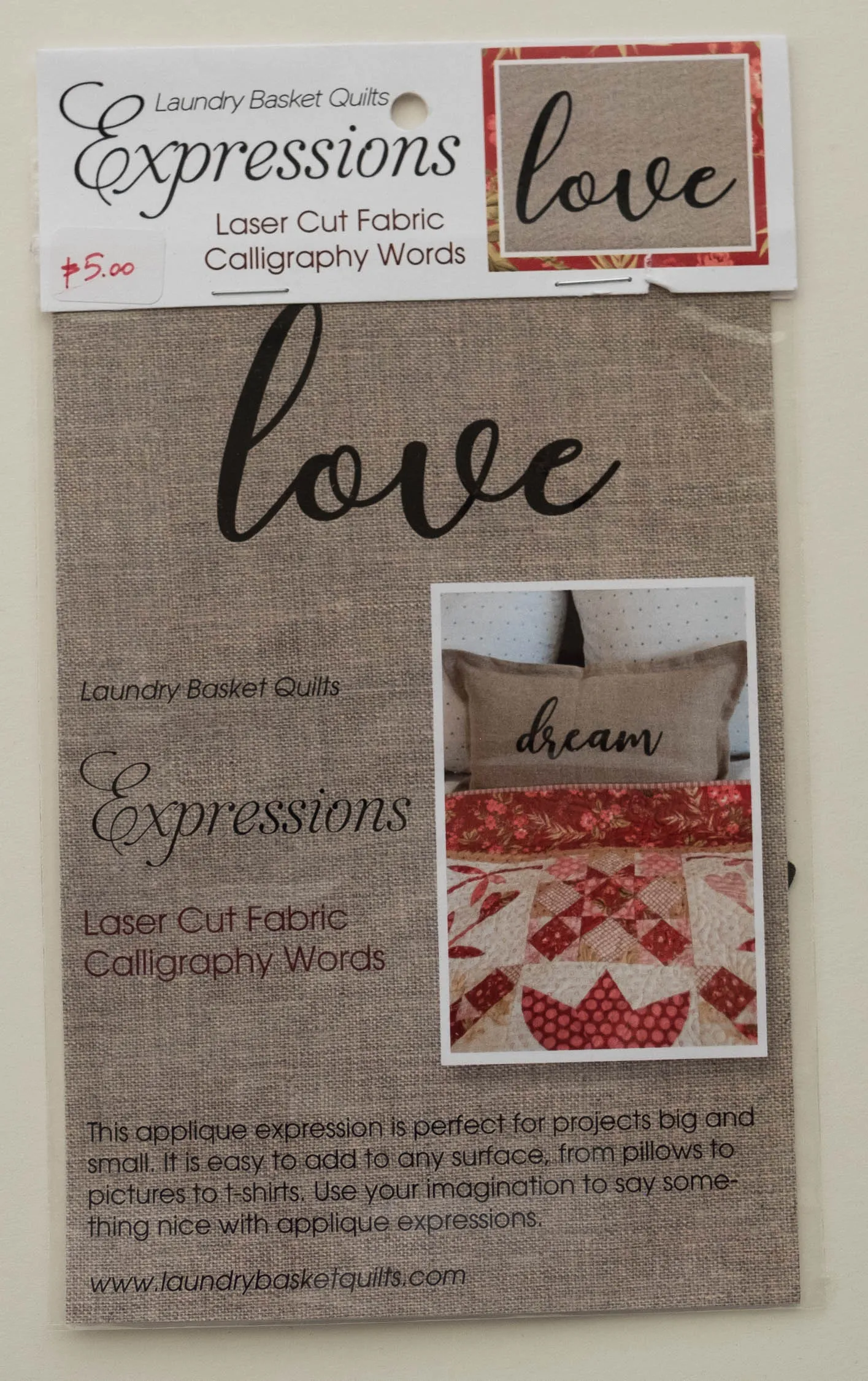 Expressions LOVE by Edyta Sitar from Laundry Basket Quilts, LBQ-0713-E