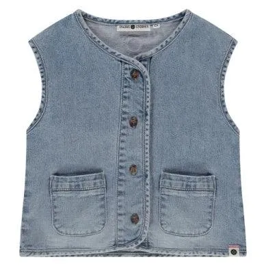 Girls Tops | Vest - Denim | BABYFACE