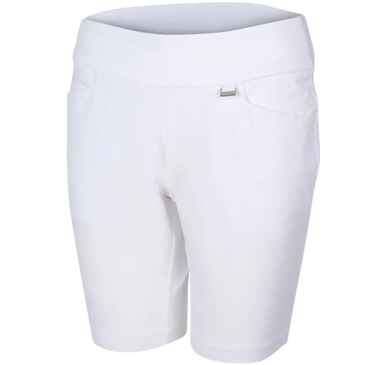 Greg Norman Shorts Essentials Pull-On White: NEW!