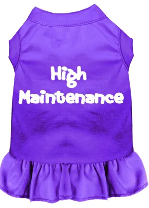 High Maintenance Screen Print Dress Purple Xxl (18)