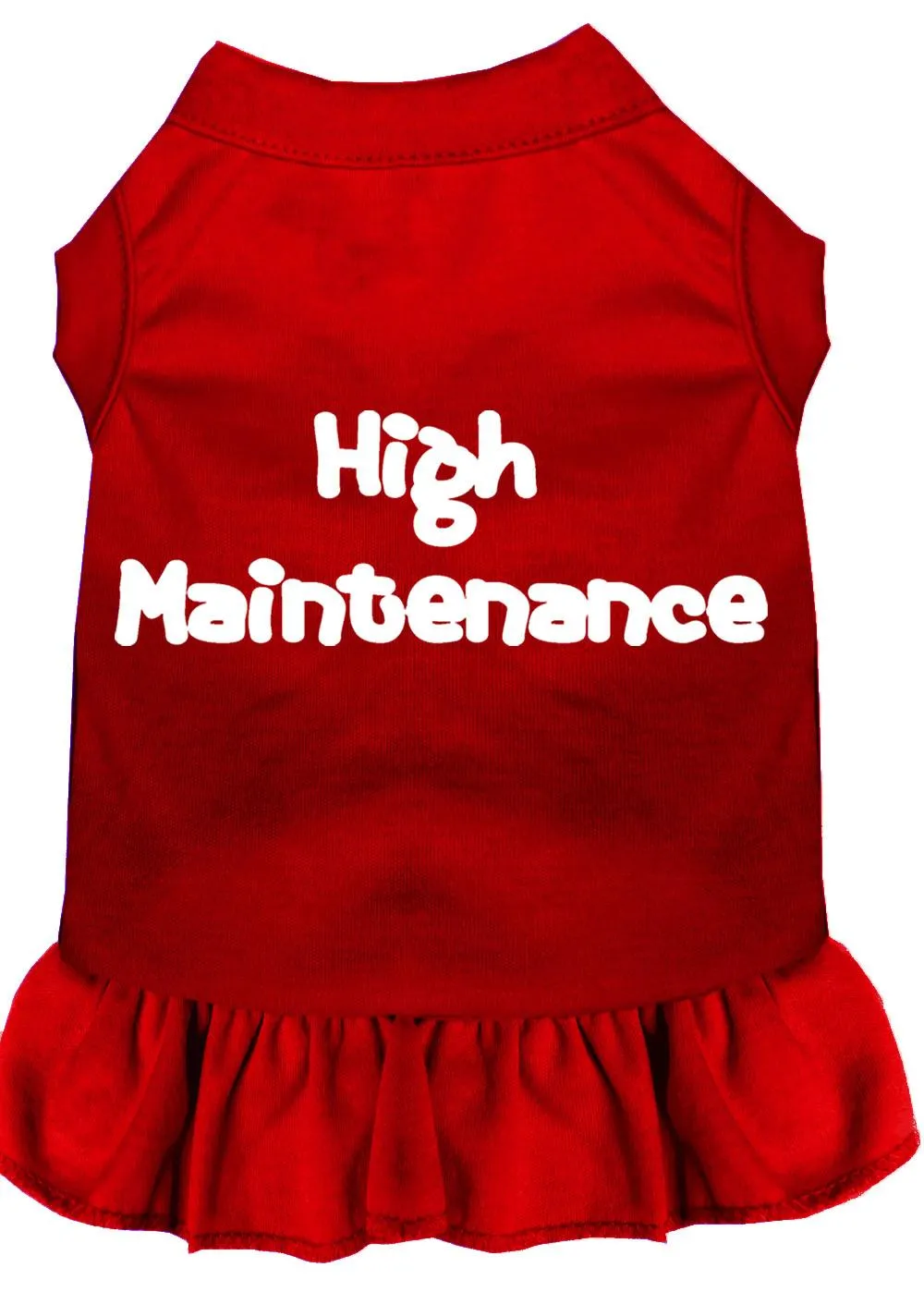 High Maintenance Screen Print Dress Red Med (12)