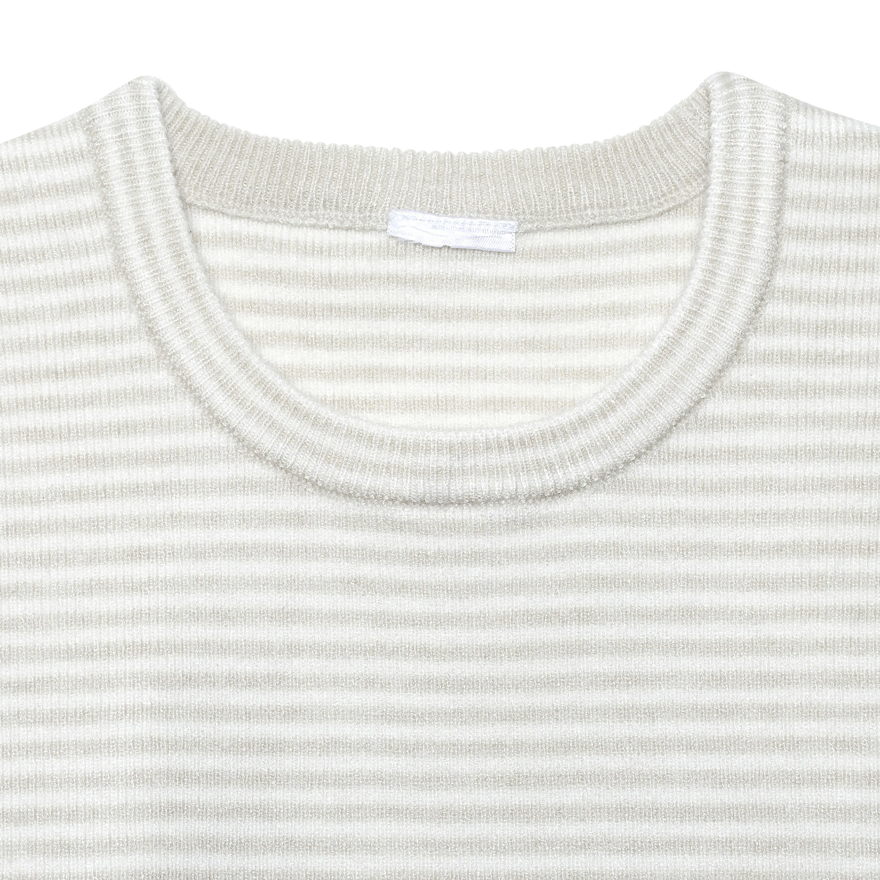 Infant & Toddler Boys Oatmeal Heather Striped Sweater with Pocket