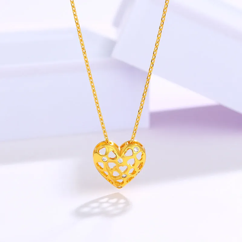 Jewelry niche pendant necklace women winter sweater chain high-end love necklace jewelry