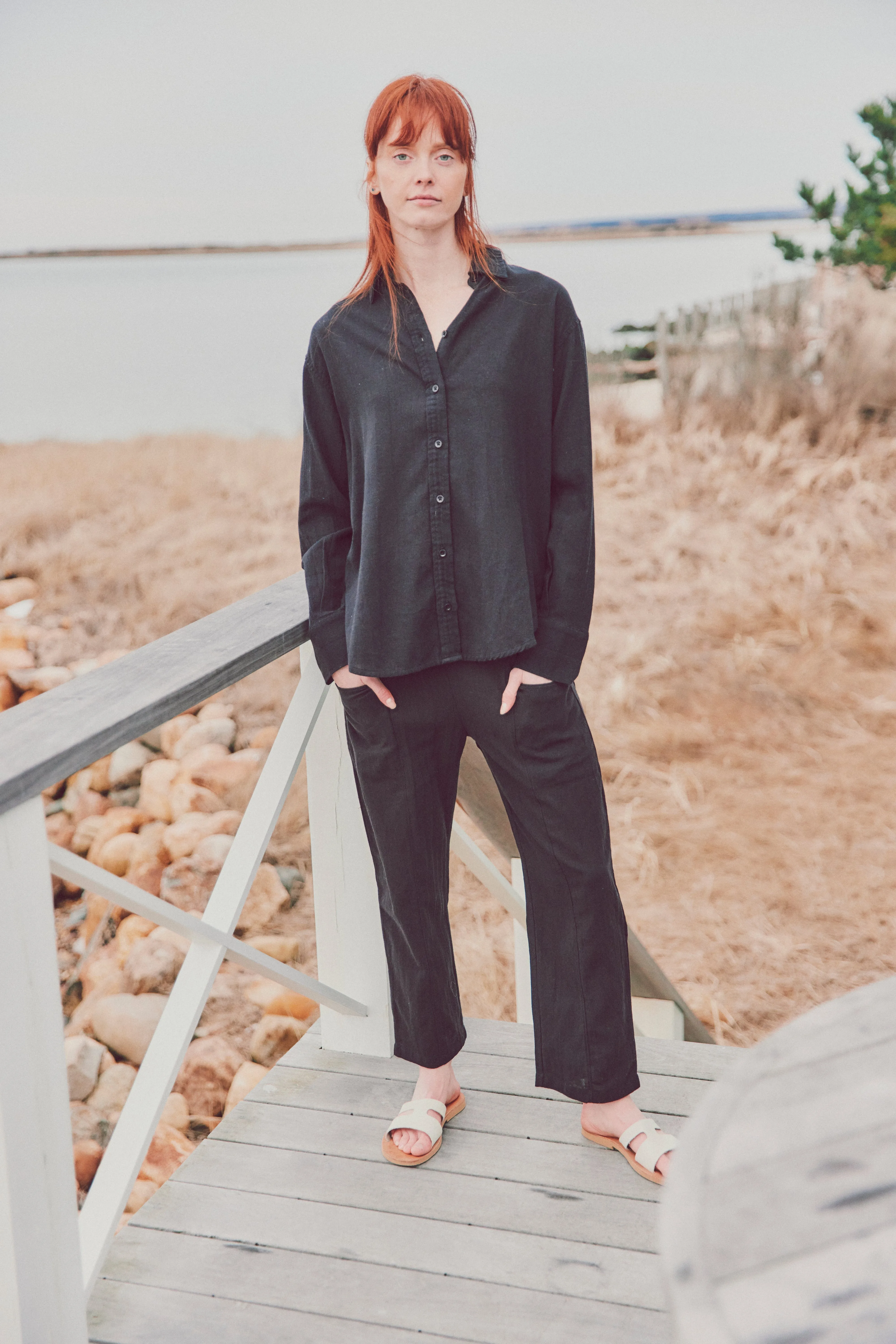 Kelli Gauze Button-Down