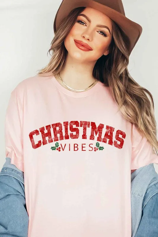 kesley CHRISTMAS VIBES GRAPHIC T-SHIRT