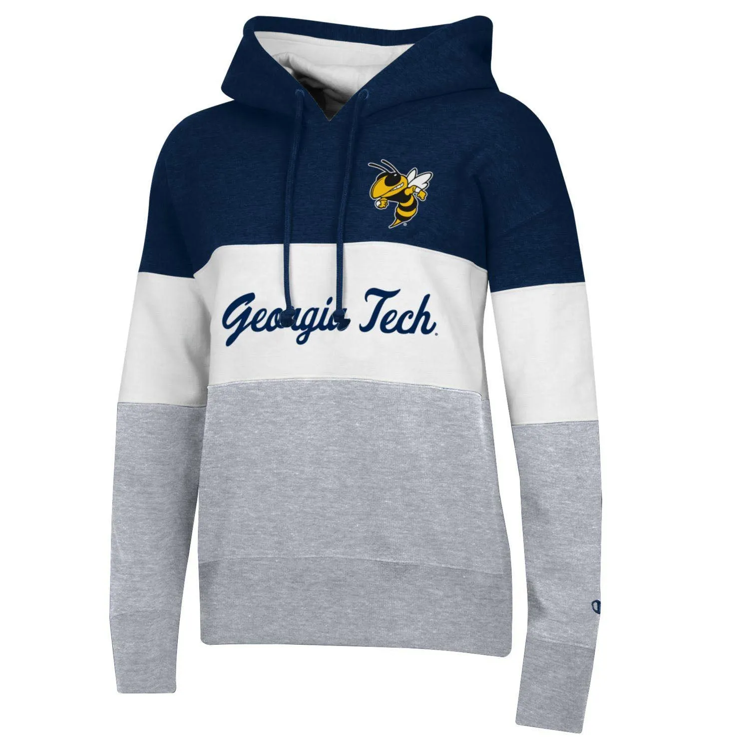 Ladies Georgia Tech Yellow Jackets Super Fan Colorblock Hood