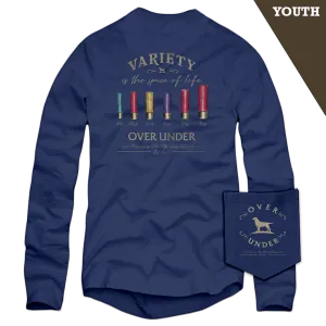 L/S Youth Variety is the Spice of Life T-Shirt Navy