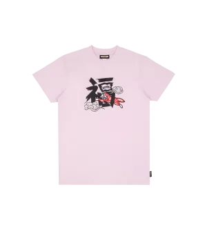 LUCKY DOG TEE - PINK