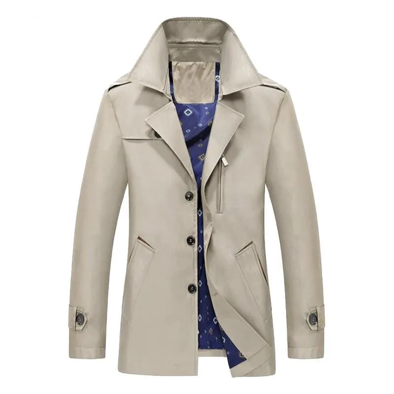 Luxury Turn-Down Collar Overcoat - 4 Colors