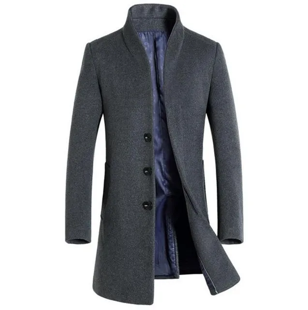 Luxury Wool Slim Fit Winter Coat - 4 Colors