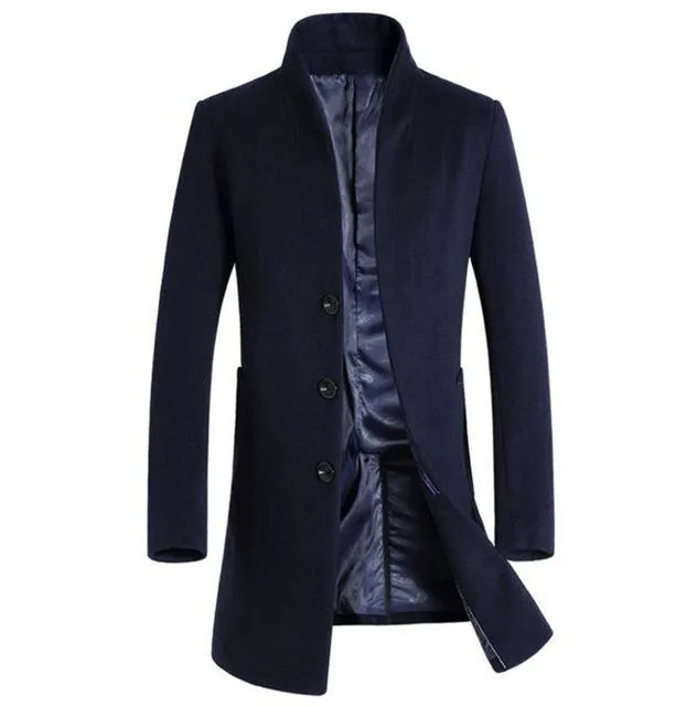 Luxury Wool Slim Fit Winter Coat - 4 Colors