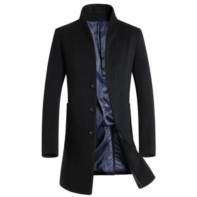 Luxury Wool Slim Fit Winter Coat - 4 Colors