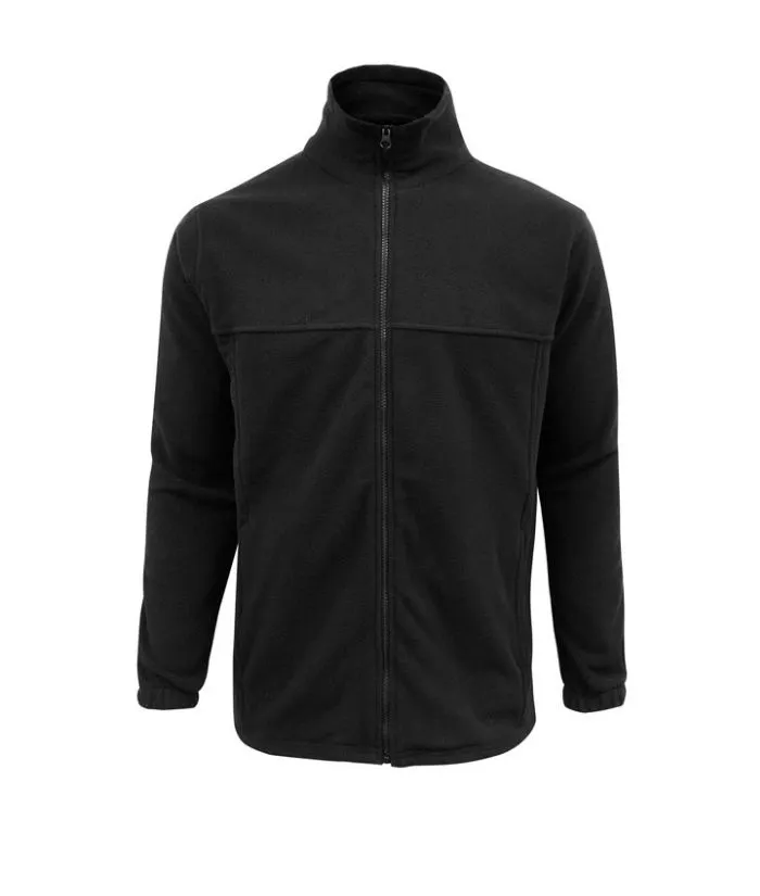 Mens Plain Essential Micro Fleece Jacket