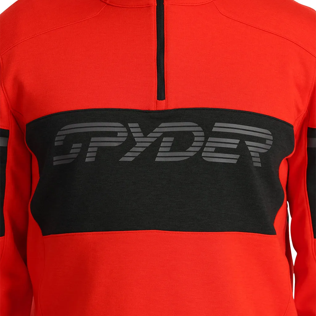 Mens Speed Fleece Half Zip - Volcano