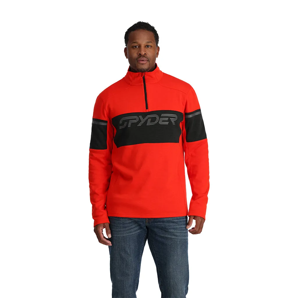 Mens Speed Fleece Half Zip - Volcano