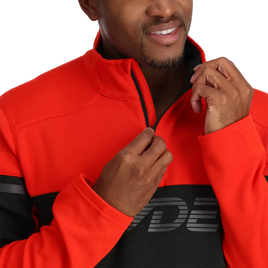 Mens Speed Fleece Half Zip - Volcano