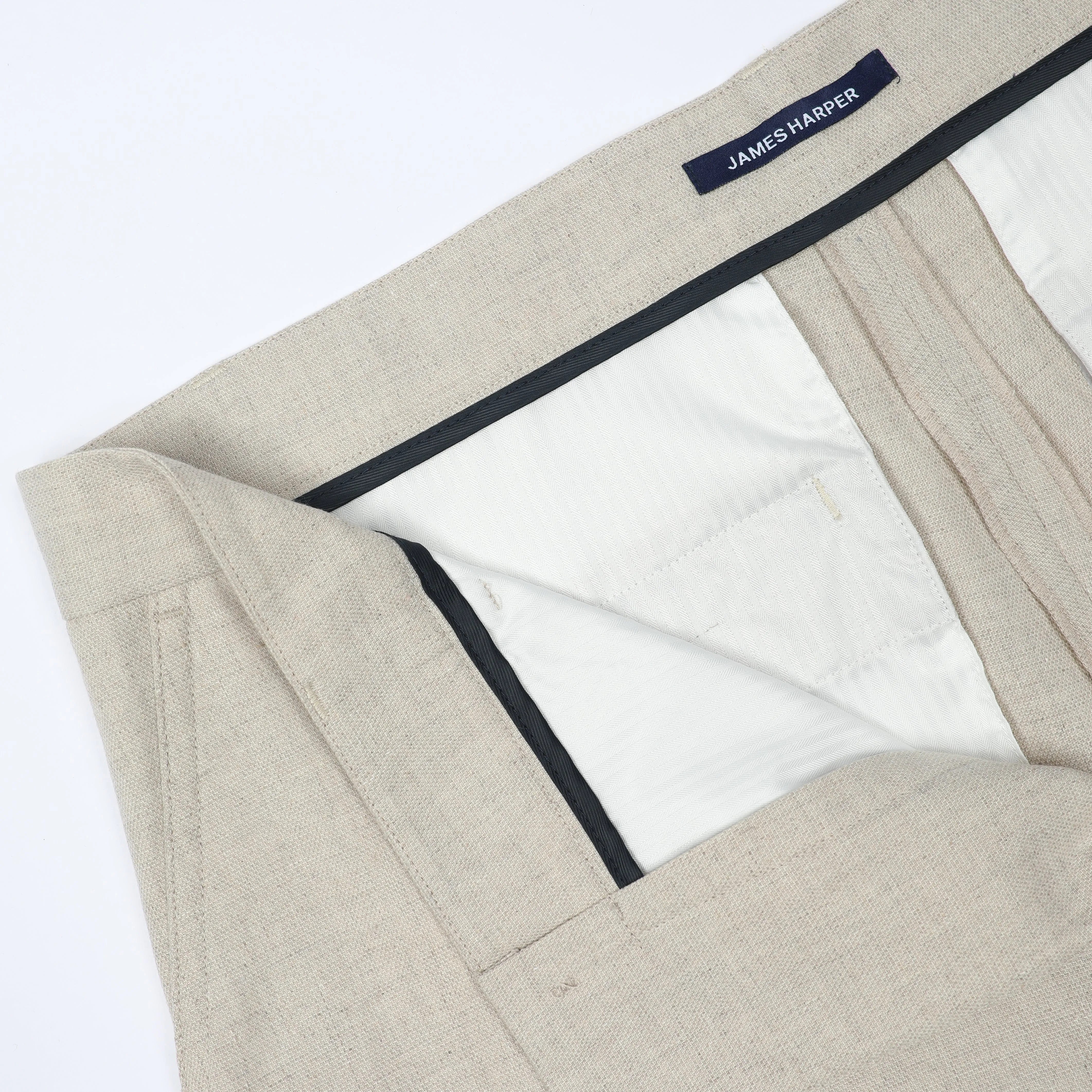 Natural Cotton Linen Weave Short