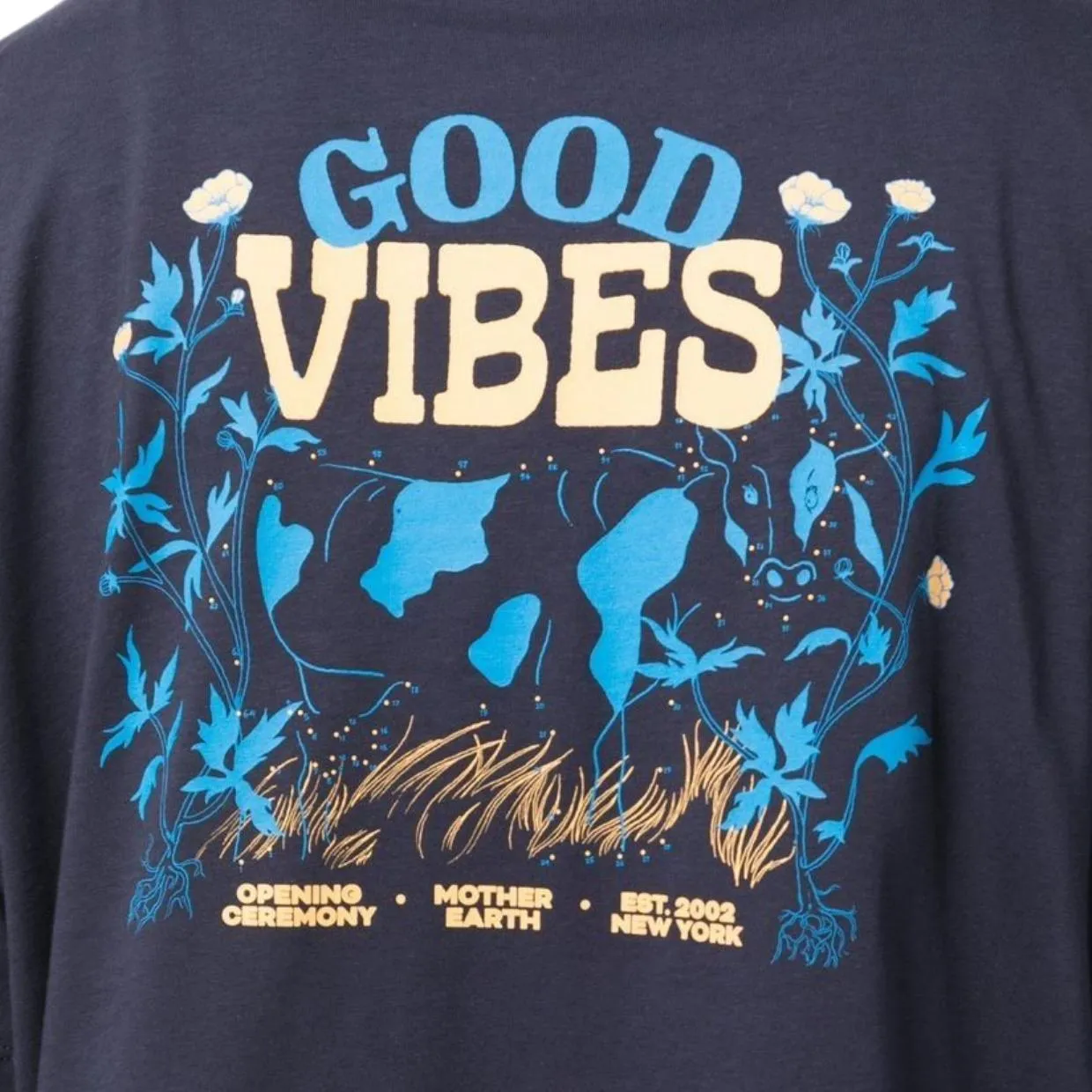 Opening Ceremony Good Vibes Navy T-Shirt