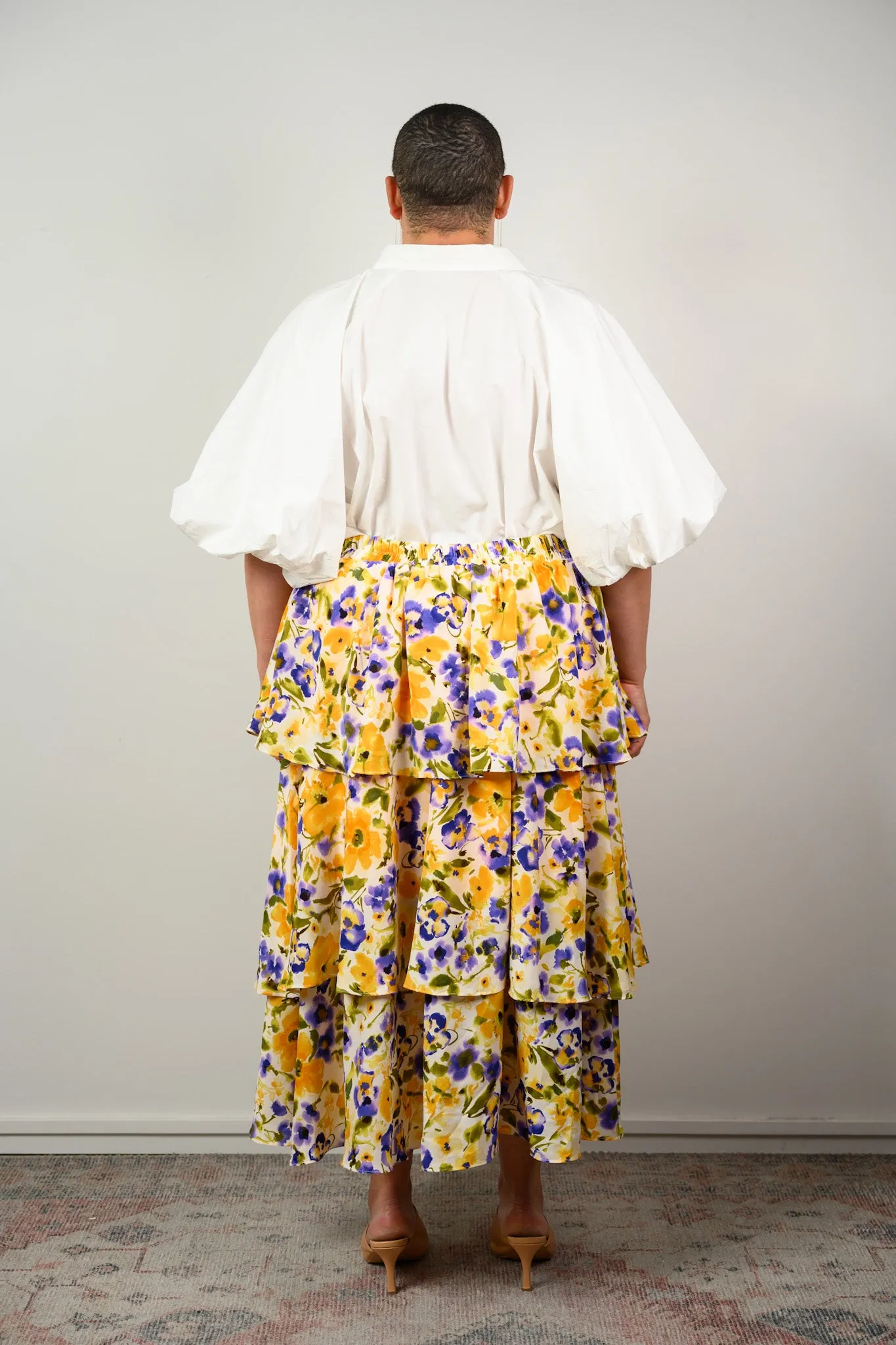 Ophelia skirt - Yellow floral