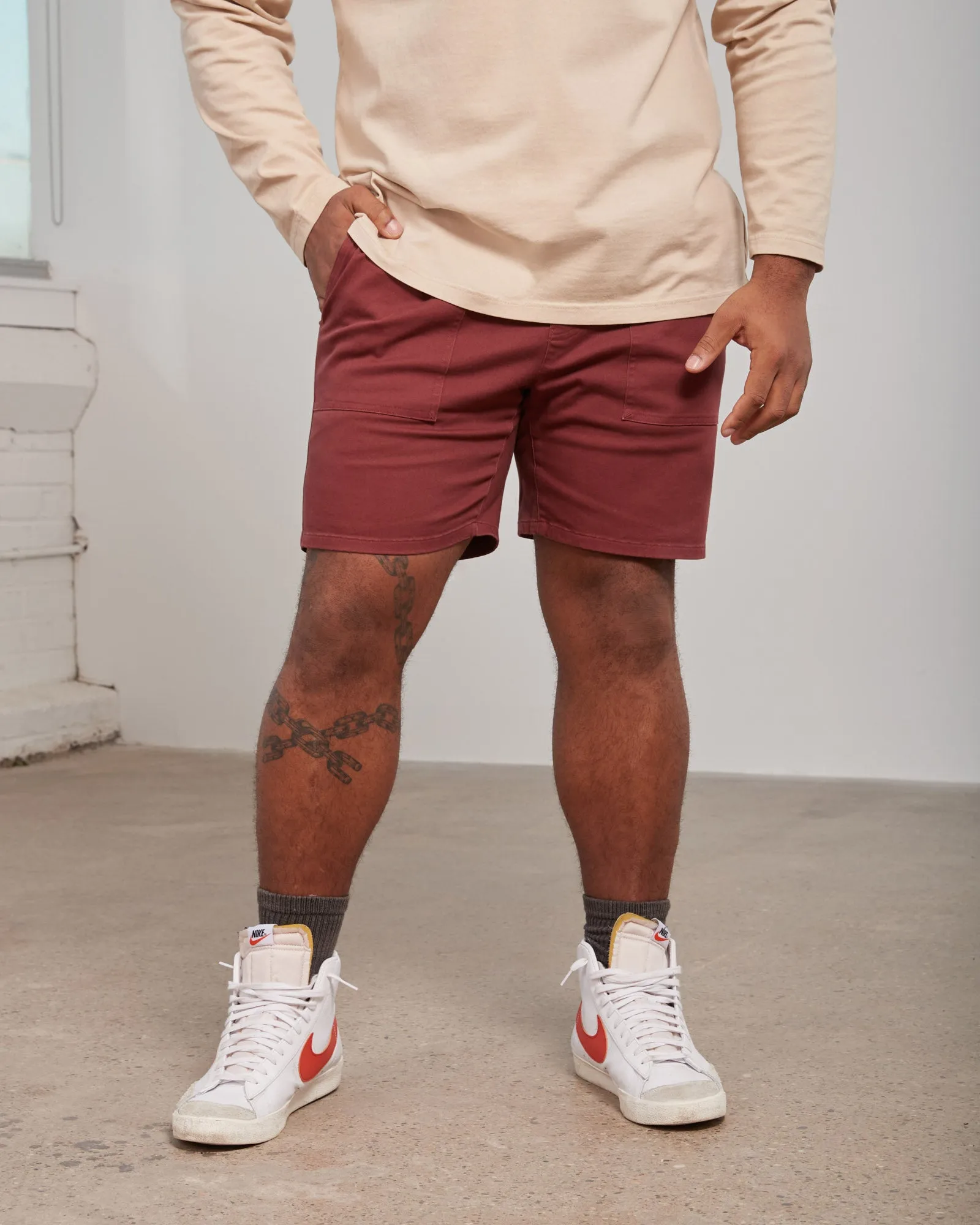 Organic Twill Pull-On Short - 7