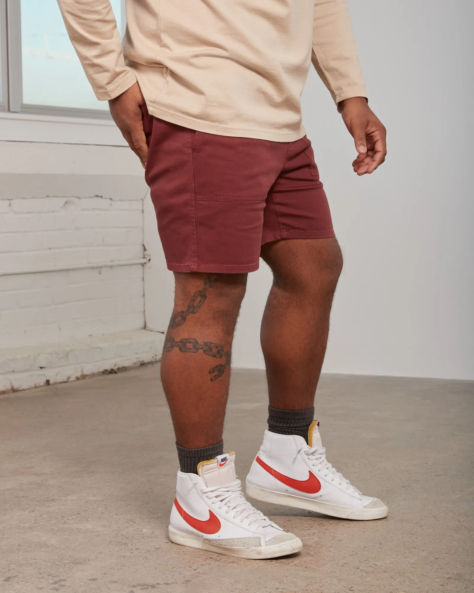 Organic Twill Pull-On Short - 7