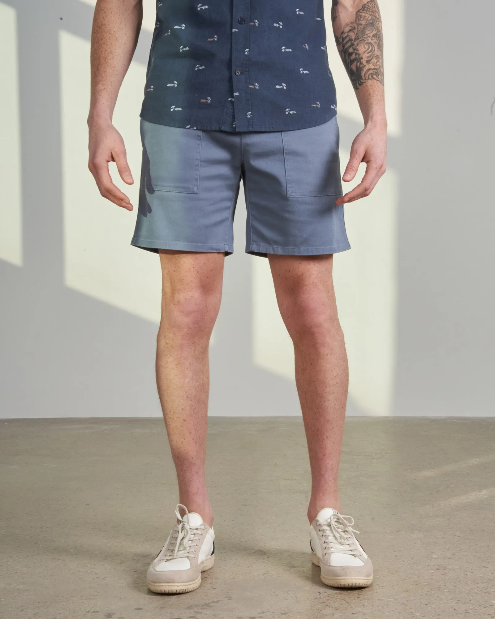 Organic Twill Pull-On Short - 7