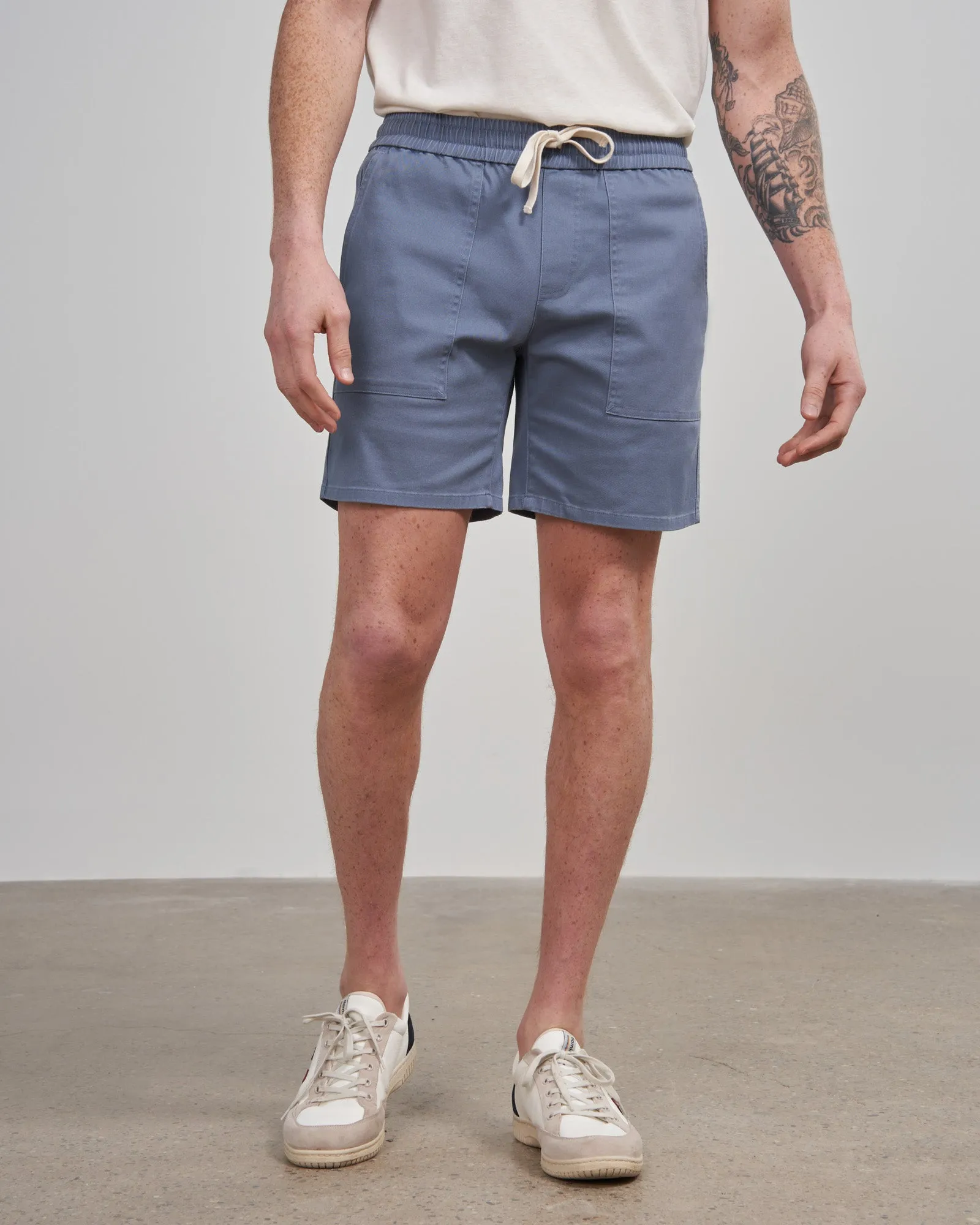 Organic Twill Pull-On Short - 7