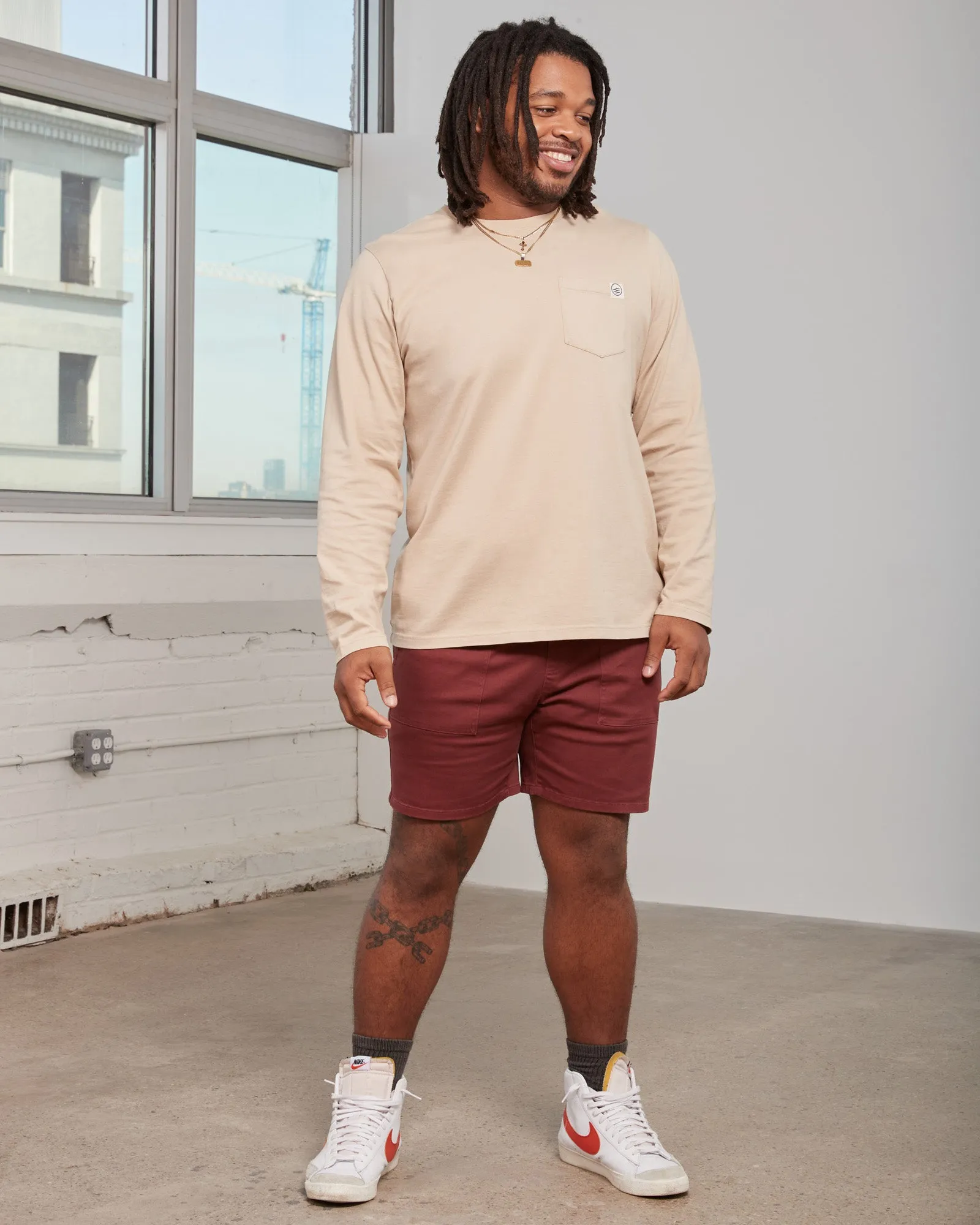 Organic Twill Pull-On Short - 7